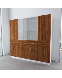 Wohnzimmerschrank maßgefertigt weiß supermatt "Adam" - frei planen